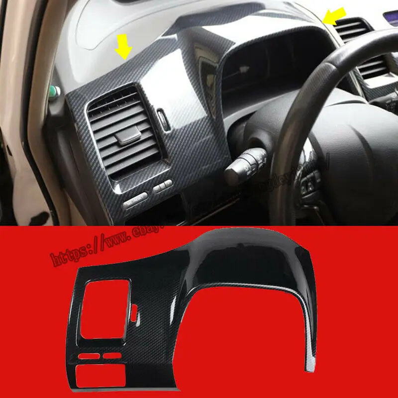 

For Honda Civic 2006-2011 ABS Carbon fiber style Dashboard Decorative Frame cover