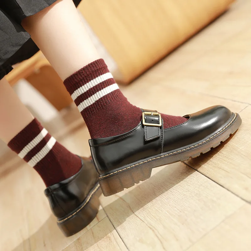 2021 Summer Fashion New Japanese College Style Jk Uniform Shoes Tendon Bottom Round Toe Single Shoes Mary Jane Shoes Lolita