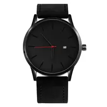 Men's Fashion Leather Quartz Watch #5