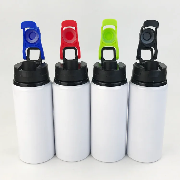 Custom Logo 600ml Water Bottle Sport Cup Aluminium Tritan Outdoor Travel Portable Leakproof Drinkware Sublimation Drink Bottles