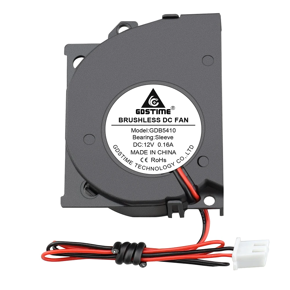 3 Gdstime 3D Máy In Micro Máy Thổi 12V 50X40X10Mm DC Không Chổi Than Quạt Làm Mát 50mm X 40Mm X 10Mm Thoát Khí Làm Mát Quạt 5Cm