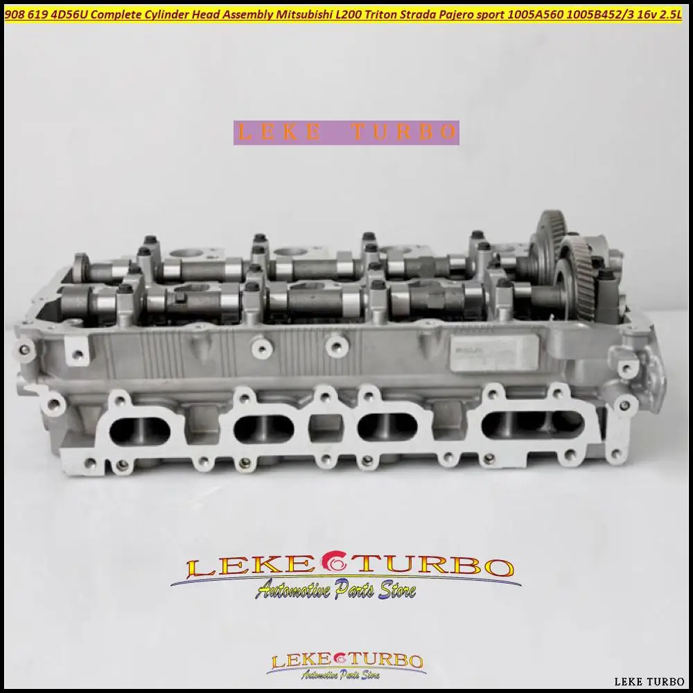 

908 619 4D56U 4D56HP Полный комплект головки блока цилиндров 1005B453 для Mitsubishi L200 Triton Pajero Sport 1005A560 1005B452 2.5L 16v