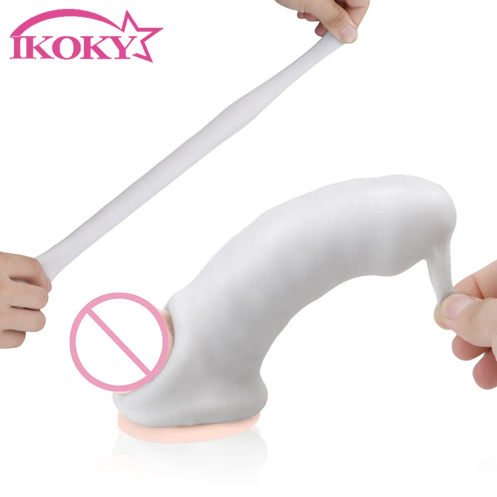 IKOKY Long Lasting Penis Trainer Glans Stimulation Sleeve Pocket Vagina Massager Male Masturbator Sex Toys for Men