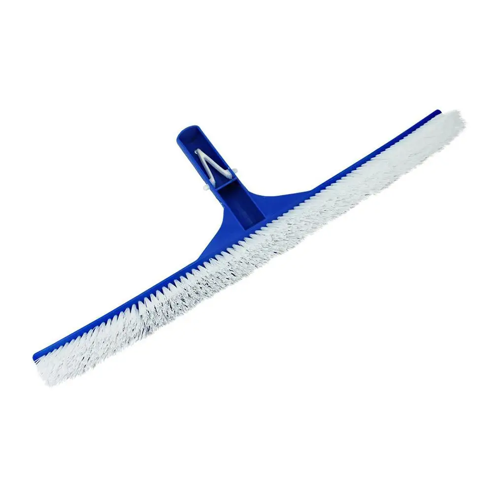 18 Inch Curved Swimming Pool Brush Algae Cleaning Tool Spa Wall Floor 105cm Telescopic Rod Swimming Pool Broom Wall Floor Clean