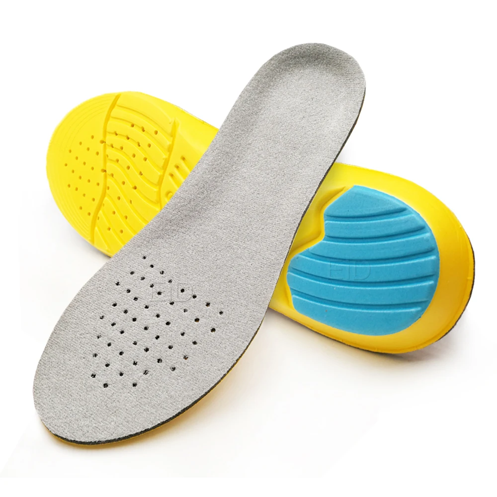 EiD Plus Size Schuheinlagen, weiche Sport-Einlegesohlen, Memory-Schaum, atmungsaktiv, für Outdoor-Läufe, Silikon-Gel-Polster, orthopädische Einlegesohlen – Detail 9