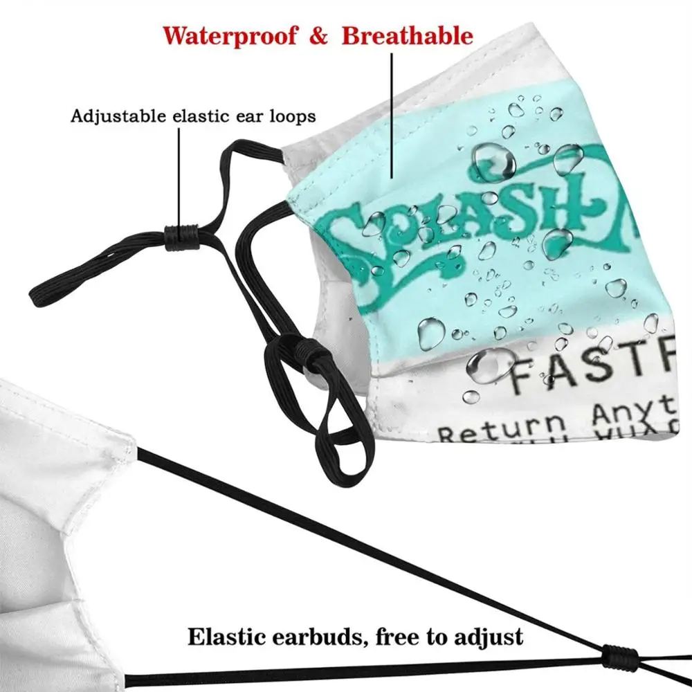 Splash Mountain Fastpass Masker Diy Wasbaar Filter Pm2.5 Mond Trending Fastpass Walt Wereld Epcot