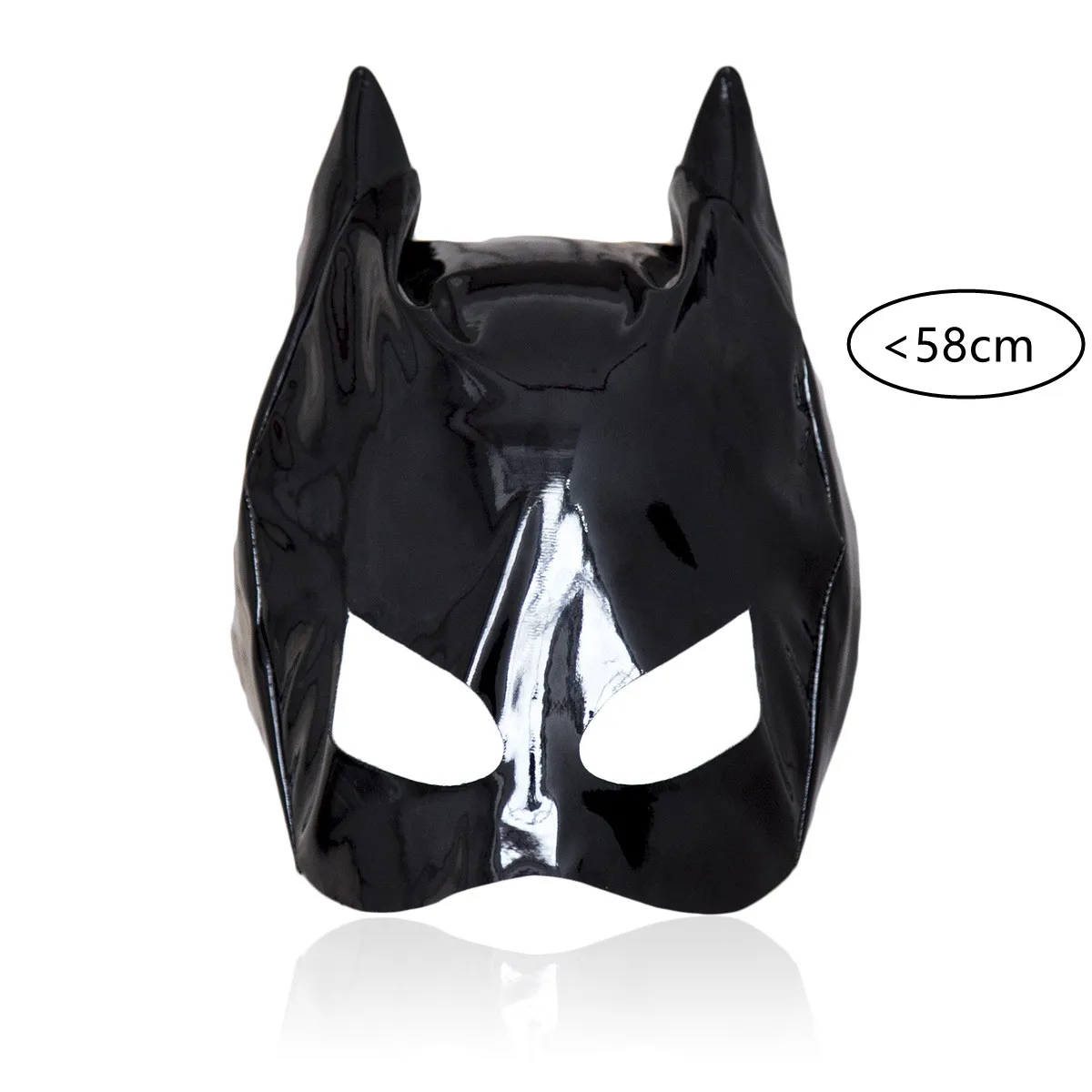 Exotic Sexy Accessories of Wetlook Leather Fetish Eye Mask Hood for Women Cosplay Flirting Costumes