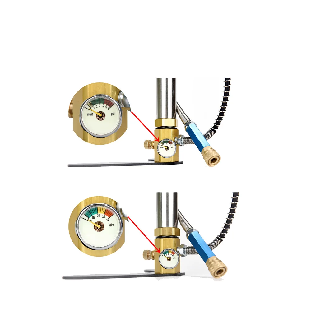 TUXING-bomba de aire Manual de alta presión para tanque de PCP, 300Bar, 4500PSI, 3 etapas, para caza, coche, bicicleta, recarga de aire, buceo