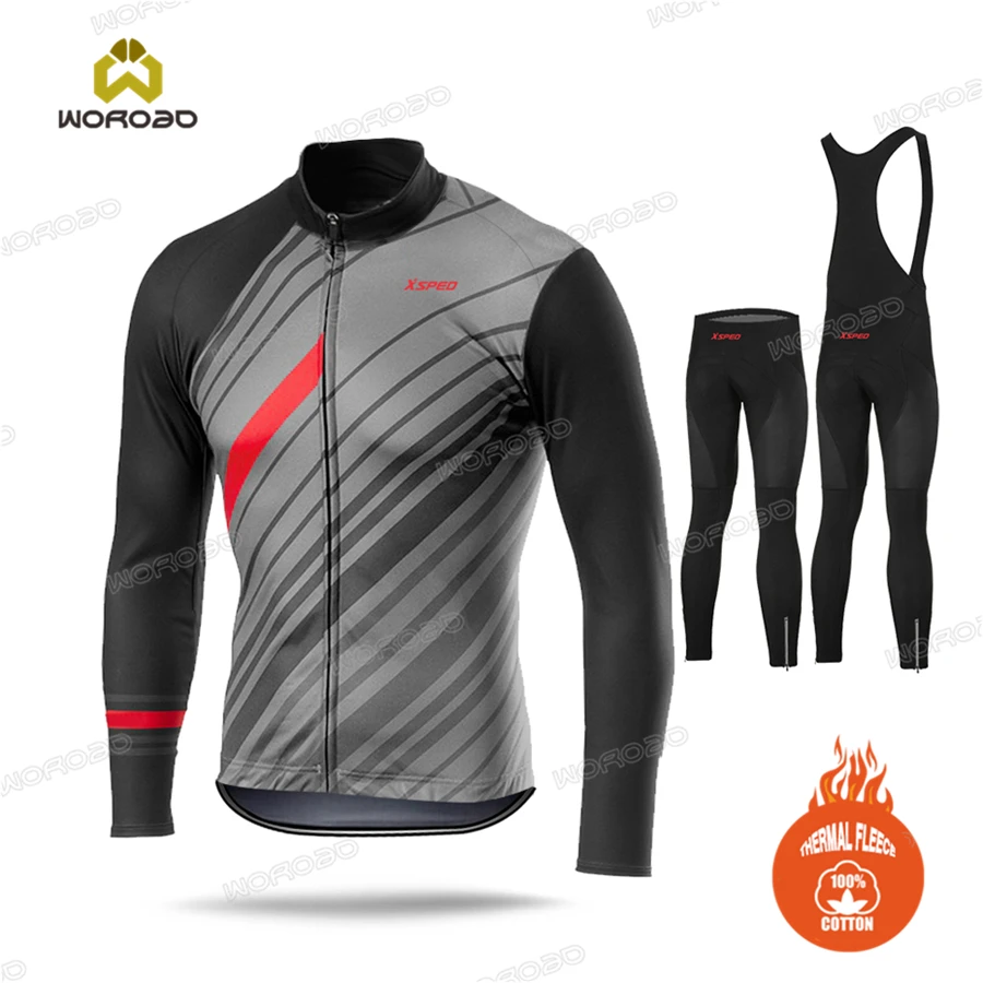 

XSPED-Mountain Bike Uniforms for Men, Thermal Clothes, Clothing Suit, Suit, Winter, New Style, 2023