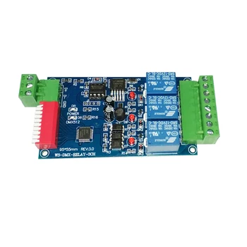 סיטונאי 3CH DMX 512 פלט רלה, לוח בקרת LED dmx512, מפענח LED DMX512, בקר מתג רלה