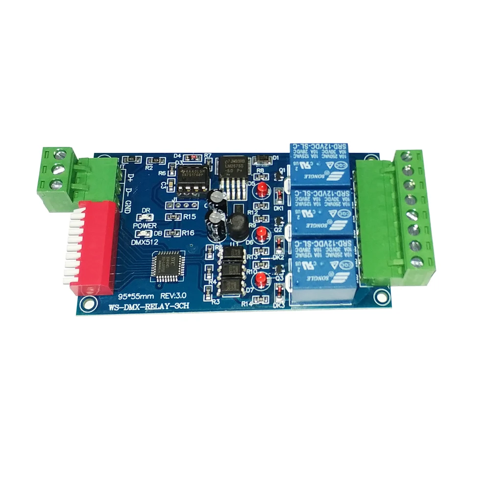 placa controladora dmx512 led decodificador led dmx512 saida de rele controlador de interruptor de rele canais dmx 512 01