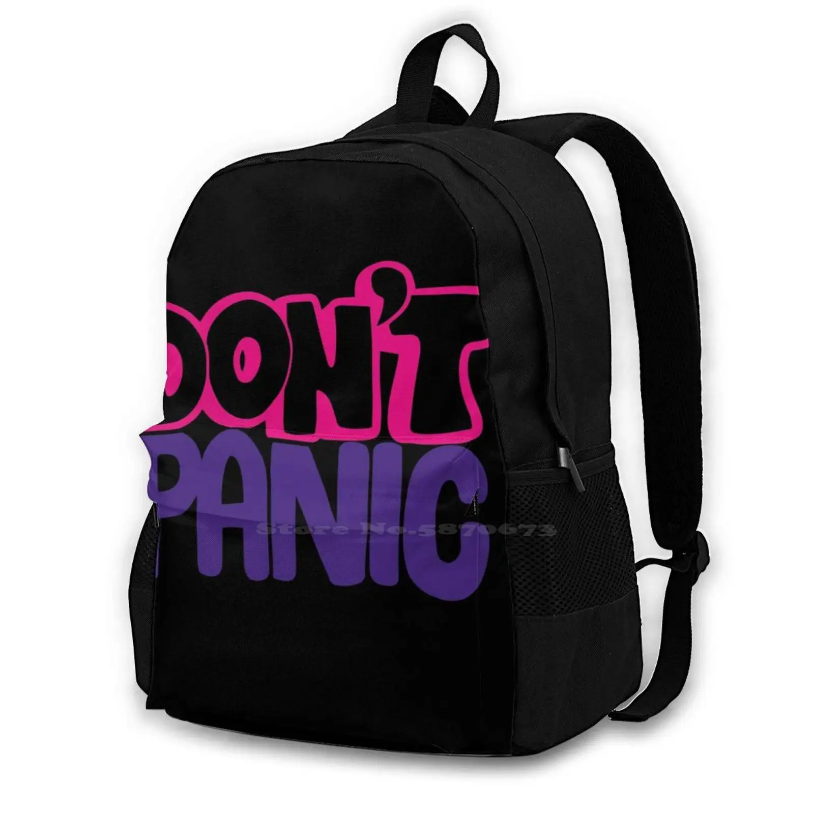 Pattern Design Laptop Travel School Bags Dontpanic Lyrics Cool Popular Trendy Macbook Teen Pretty Summer Acsthetic