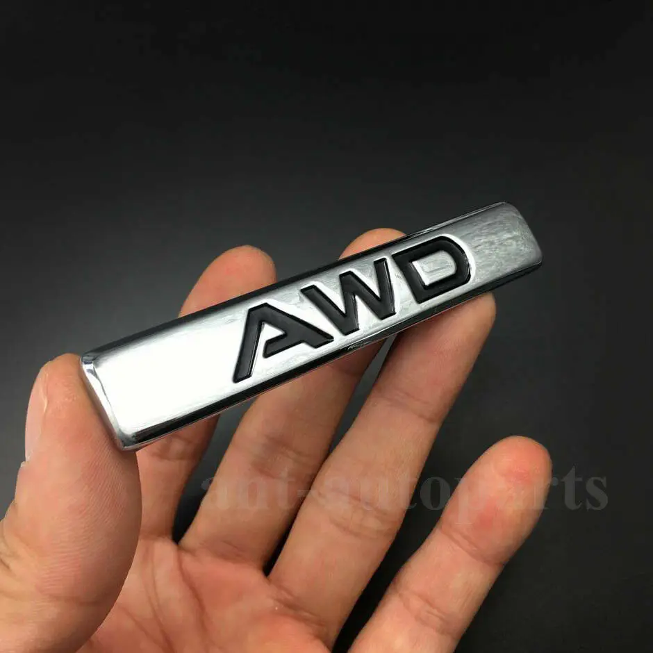 

3D Metal AWD Emblem Car Auto Body Side Trunk Tailgate Badge Decal Sticker 4WD