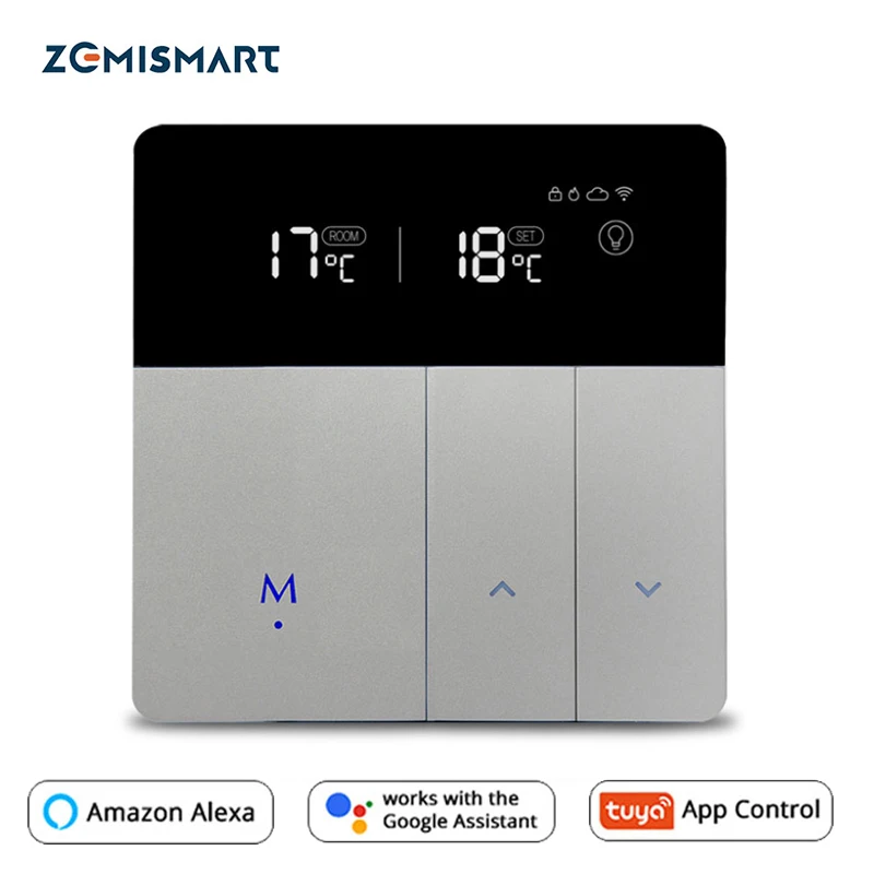 Zemismart Điện Sàn Làm Nóng Bình Giữ Nhiệt Tuya WiFi Alexa Google Điều Khiển Nhà Ấm Ngăn Đá Dưới Nóng Bình Giữ Nhiệt 16A 110V-240V