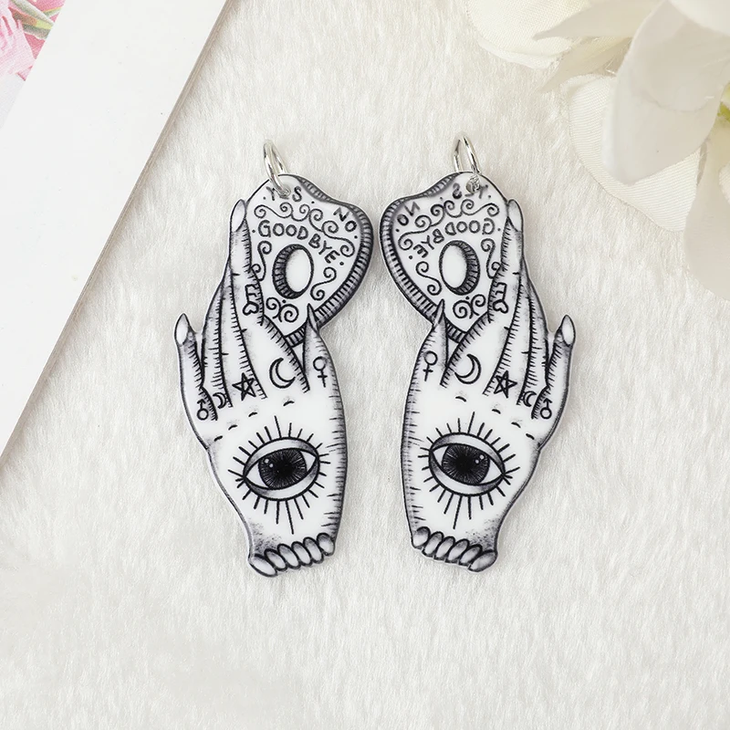 10 Pcs/Lot  53*21 MM Divination Magic Ouija Charms Gothic Witch Jewlery Findings For Diy Making