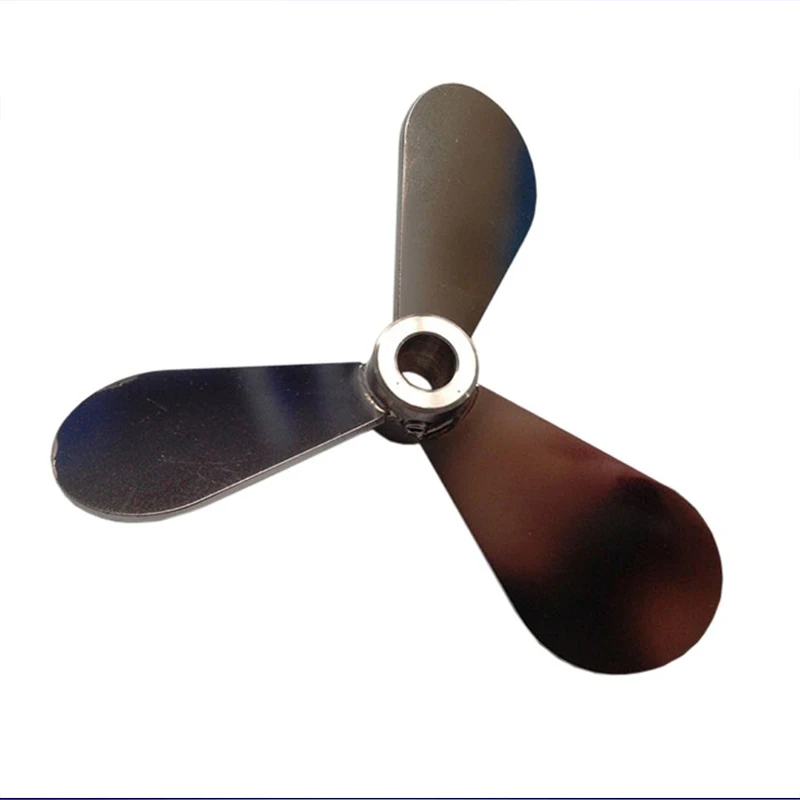 Stir Blade Stainless Steel Mixer Impeller Lab Stirrer Paddle Three-blade Diameter 250mm Inner Hole Diam. 16mm Blade Length 106mm