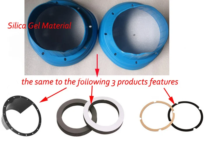 Car anteriore porta posteriore Bass Speaker Mat Audio Horn Adapter Wire Cable Ring impermeabile 6.5 