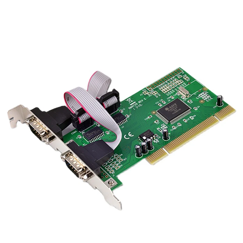 

PCI To Serial Card 2 Port 9-pin COM Port RS232 Desktop Transfer Expansion Adapter Card RS-232 Dual Ports MCS9835 Chip Converter