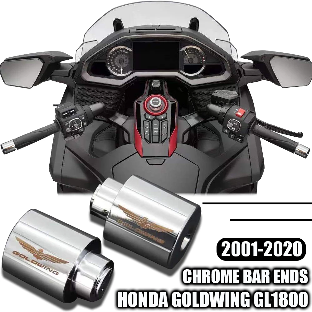 Suitable For Honda Gold Wing 1800 GL1800 GL 1800 F6B Motorcycle Rod End Counterweight Chrome Handle End Handle Rod End 2001-2020