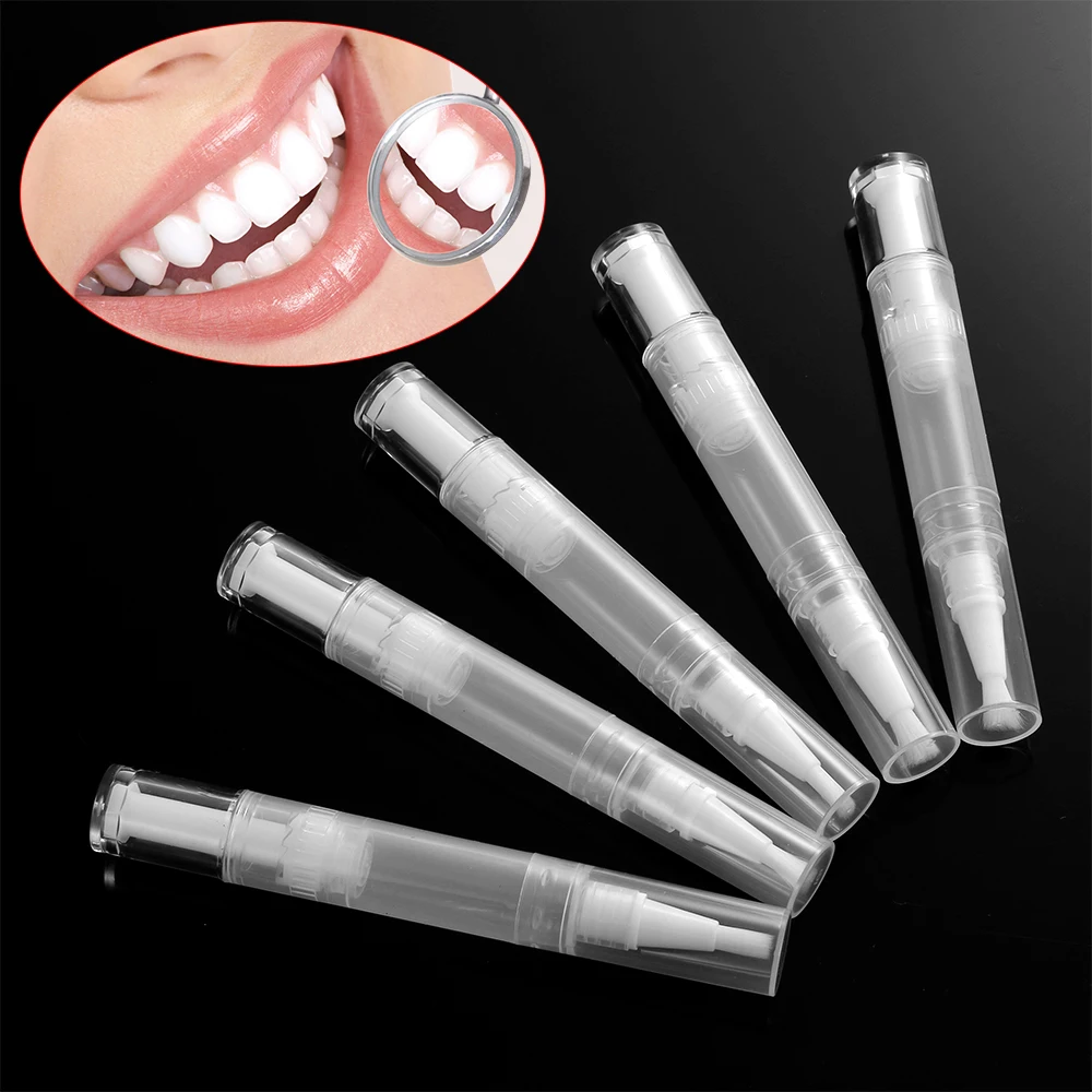 3/5ml Rotatable Empty Refillable Teeth Whitening Brush Pen  Nail Brush Liquid Foundation Bottles Oil Brush Hot Sale Makeup Tools