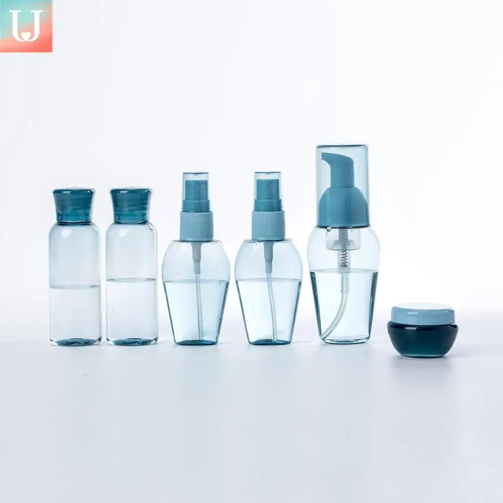 Jordan&Judy Travel Silicone Bottle Set 6Pcs Spray Refillable Bottles Cosmetic Hydrating Small Bottle Set For Travel