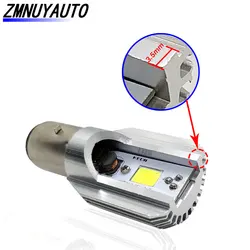 H4 H6 BA20D Led Motorcycle Headlight Bulb COB Led 1200LM Hi Lo Lamp Scooter ATV Moto Accessories Fog Lights 6000K White