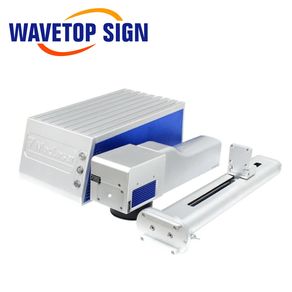 WaveTopSign 20-30 واط آلة التعليم بليزر الألياف الذكية 110*110-300*300 منطقة العمل لوضع علامات على المعادن الفولاذ المقاوم للصدأ ذاتية الصنع