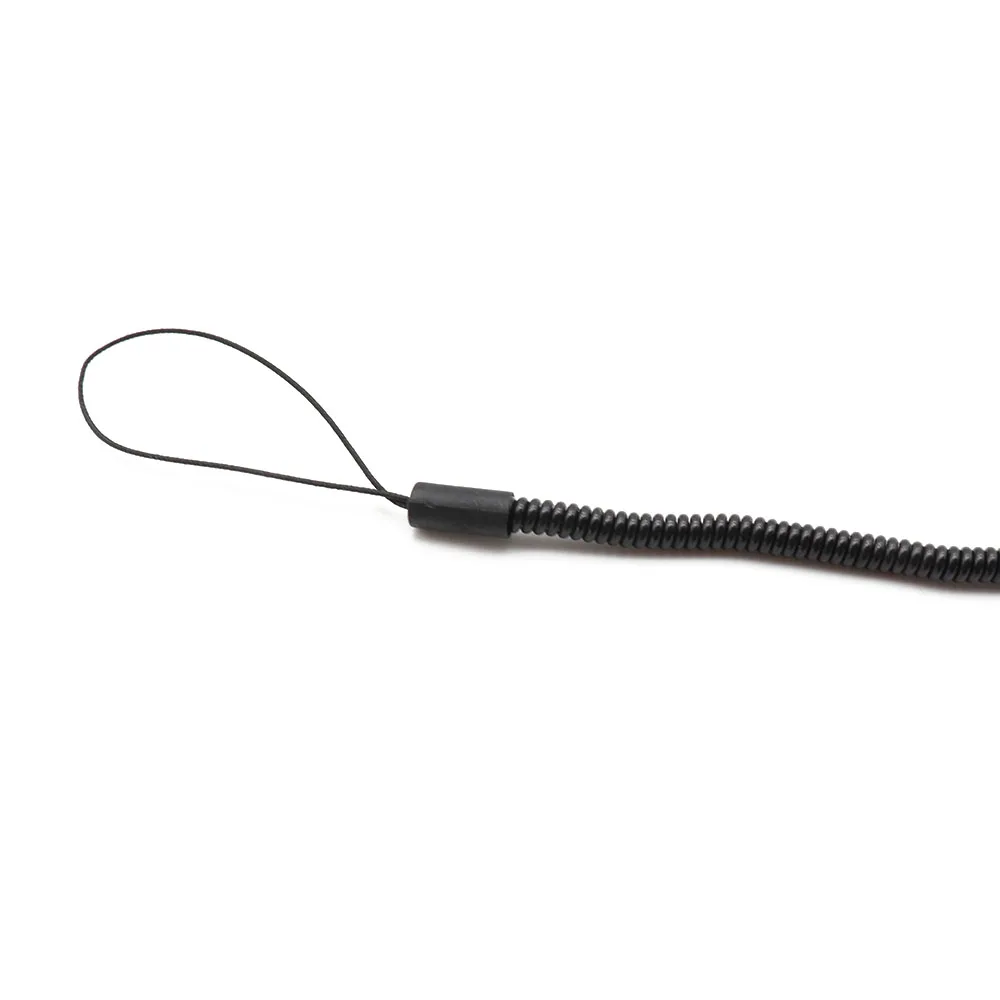 PU elastic cord spring small hanging line stylus hanging line black rubber head rope anti-loss rope  Spring Hose Wire For Phone