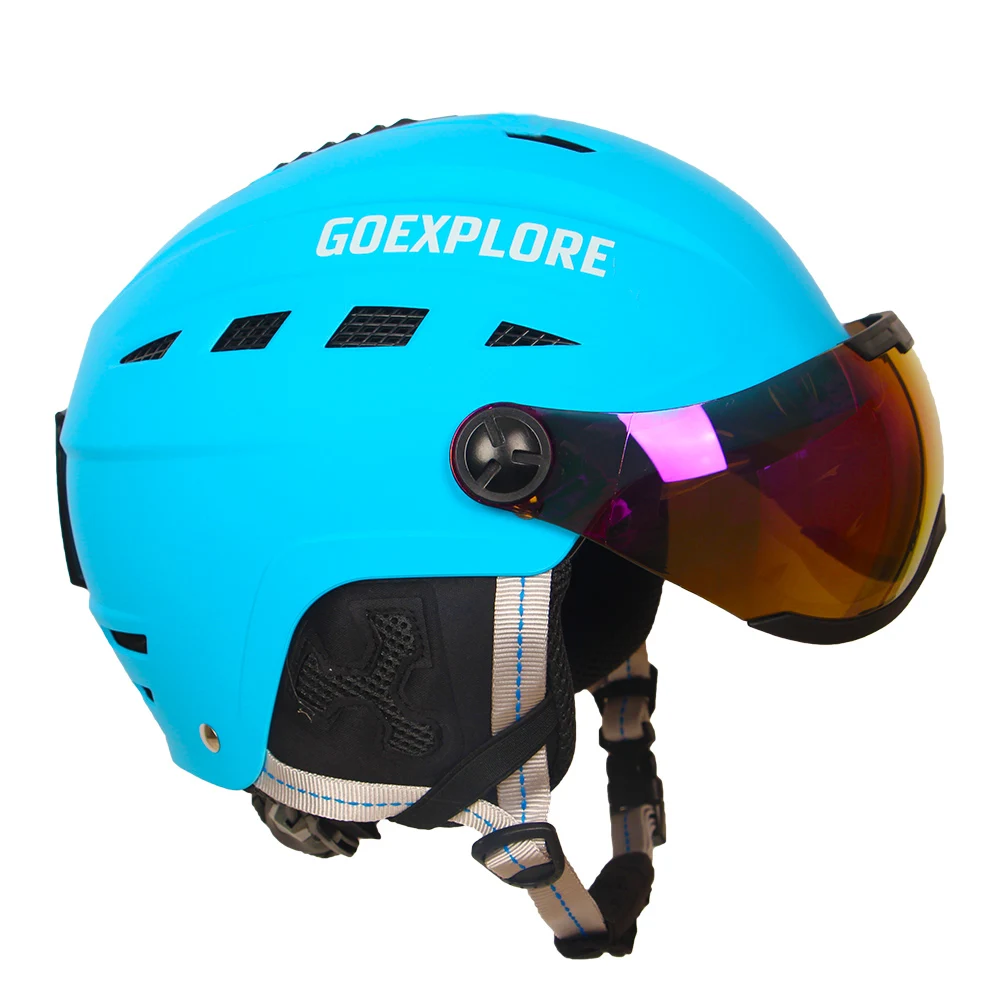 Goexplore Skiing Helmet Ultralight ABS+EPS CE EN1077 Men Women Ski Helmet Outdoor Sports Snowboard Skateboard Helmet