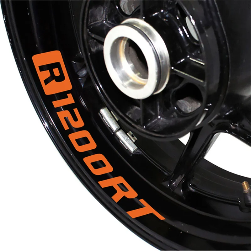 Brand NEW Motorcycle Front/Rear Wheel Reflective Stickers Decorative Waterproof Trend Frame Decals For BMW R1200RT R1200 RT