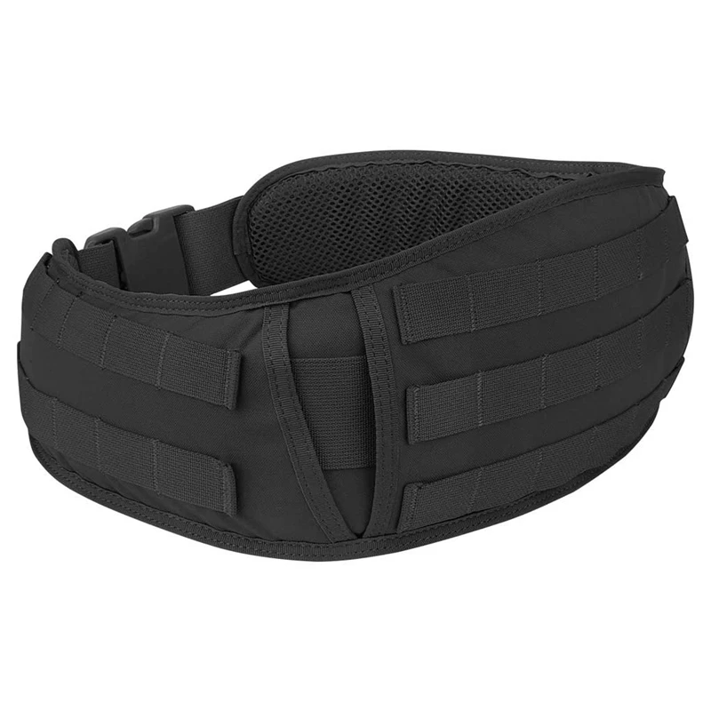 Men’s Tactical Belt MOLLE Padded Patrol Belt with Mesh Lining for Shooting Airsoft Wargame Paintball Hunting