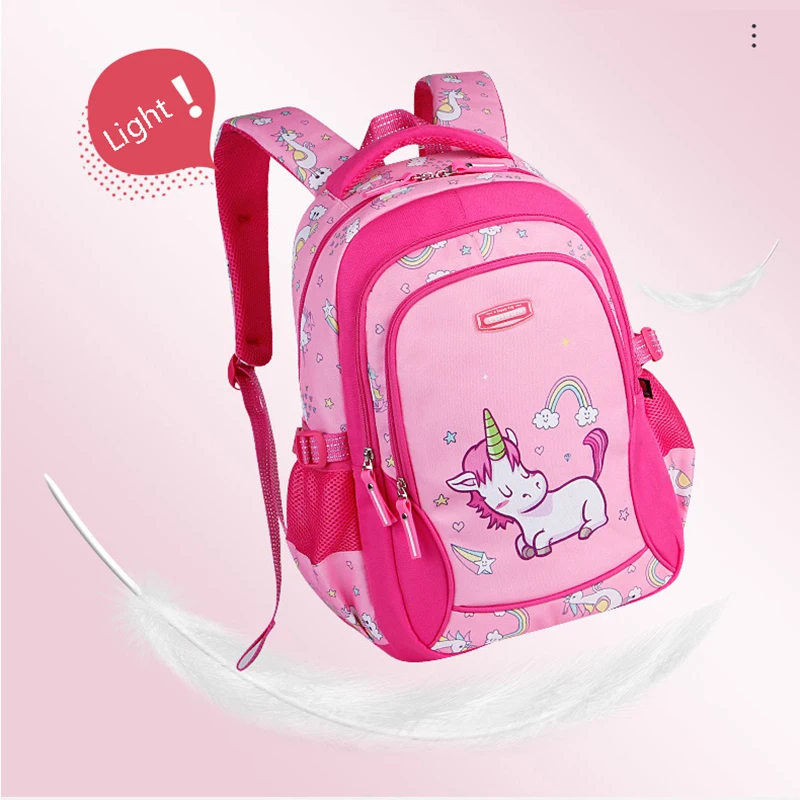 Children Cartoon School Backpack For Girls Pink Bookbag Cute Anime Backpacks Kids Primary Schoolbag Travel Bag Teenage Mochila