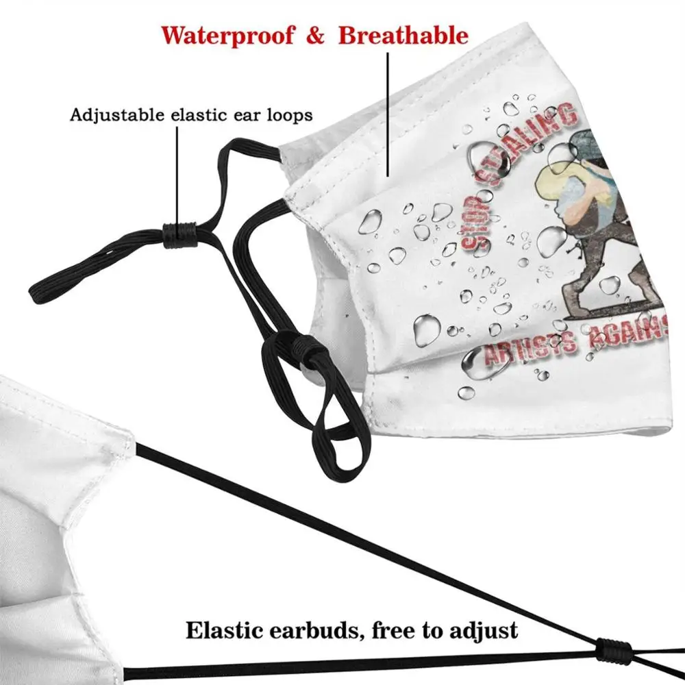 Stop Stealing Designs ( Original Designs ) Mask Cloth Reusable Print Filter Washable Stop Stealing Our Designs Art Robber