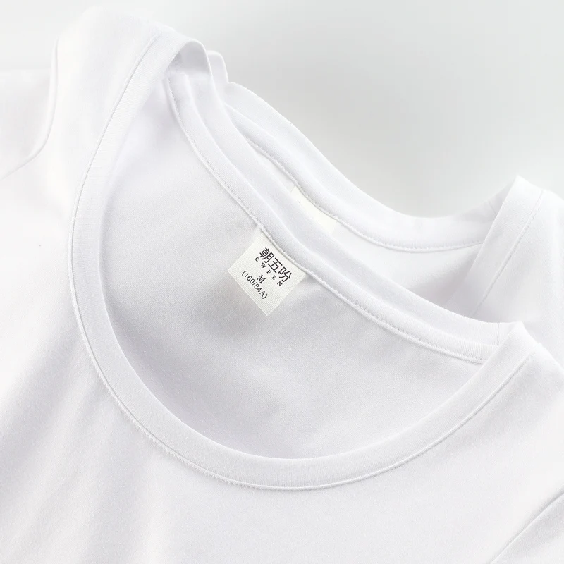 Women Soft Cotton T-shirt O-NECK Solid color Lady Tees Short Sleeve Summer Women\'s clothing All match Female T-shirts Women Cot