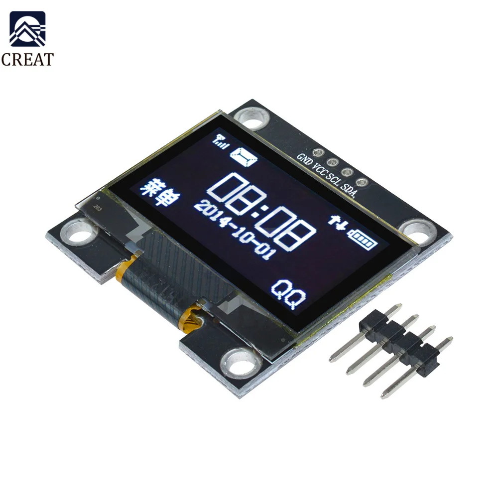 1.3 inch OLED LCD Display Module 128*64 4PIN IIC I2C Serial SSH1106 For Arduino LCD Screen Board White/Blue