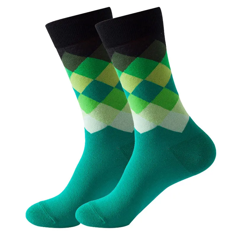 Neue Neuheit Herren Socken Streifen Frauen Hip Hop Harajuku Klassische Geometrie Dreieck Quadrat Glücklich Skateboard Rohr Lustige Weihnachten Geschenk