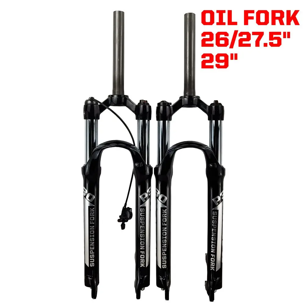 PASAK Magnesium Alloy MTB Bicycle Fork Supension OIL 26/27.5/ 29er Inch Mountain Bike 32 RL100mm Fork For A Bicycle Accessories