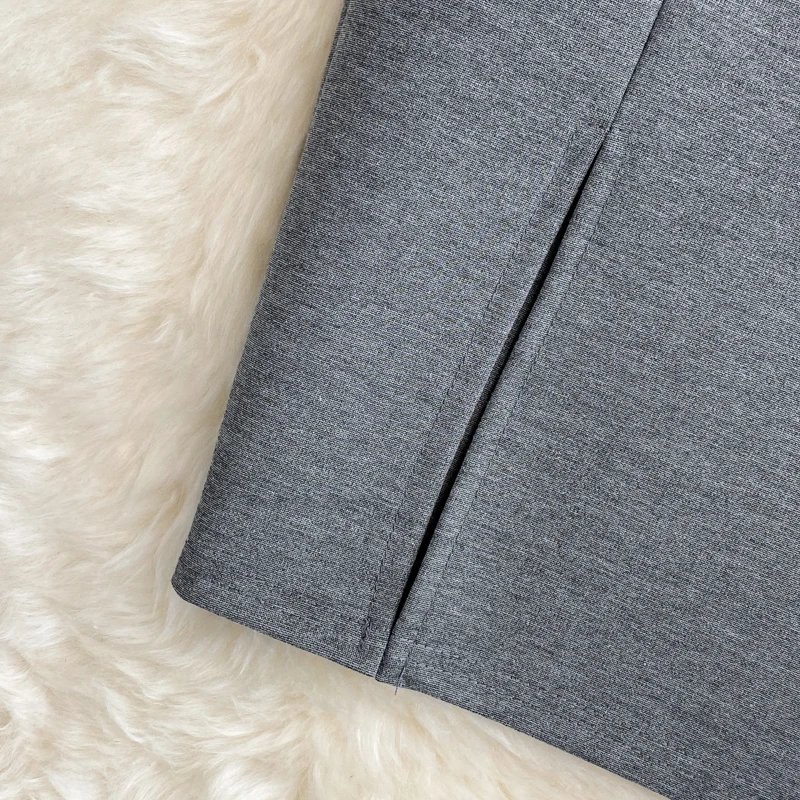 Women\'s Skirt Solid High Waist Work Pencil Skirt 2025 New Fashion Ladies Slim Fit Split Office OL Skirt Grey Red Black Skirts