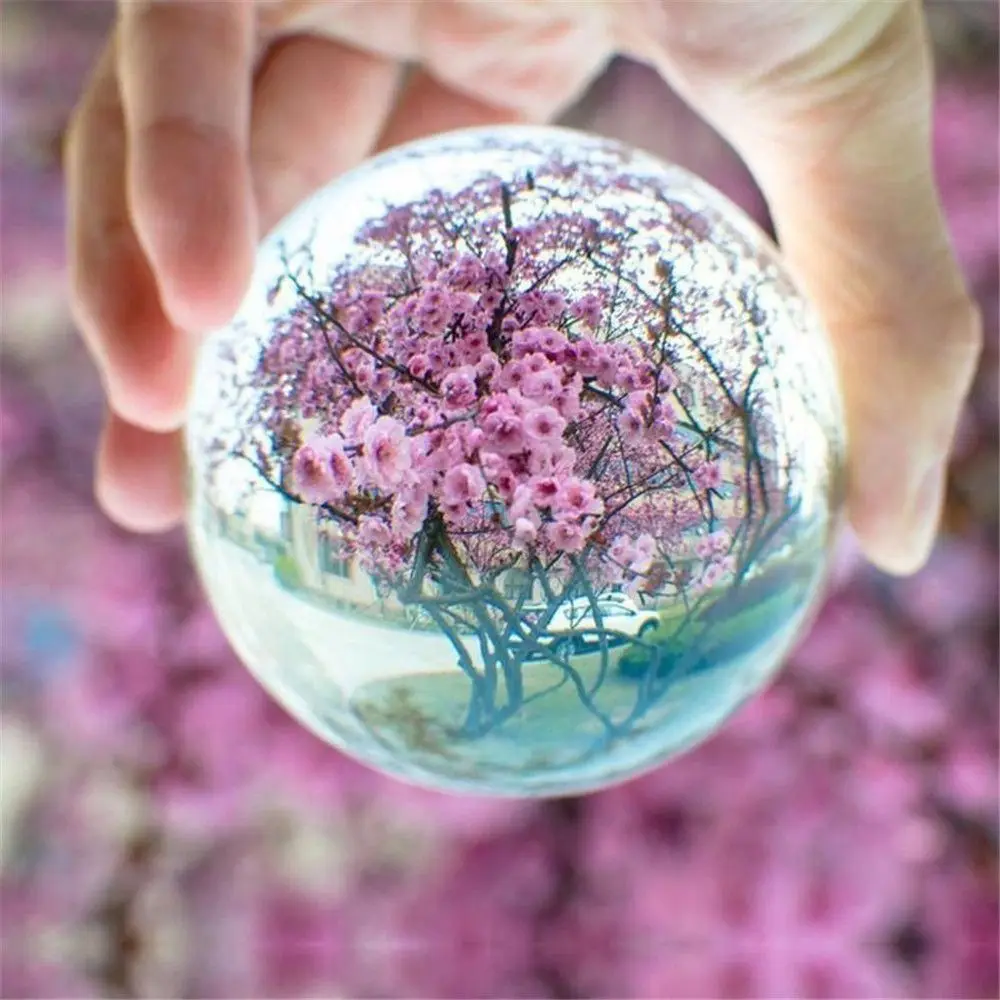 Purple Pink White Natural Pink Amethyst Quartz Stone Sphere Crystal Fluorite Ball Healing Gemstone