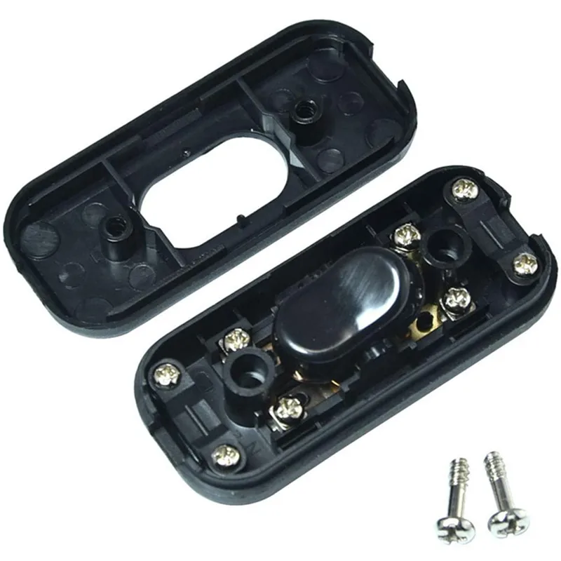 3/2/1Pcs Light Switch AC 0-250V 6A Inline ON/OFF Table Desk Lamp Cord Cable Toggle Rocker Switches control for LED lighting