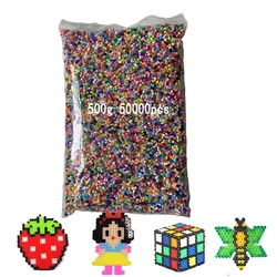 Mini Hama Beads para Crianças, Hama Beads, 3D Puzzle, Brinquedos Criativos, Presente Artesanal, 500g, 2.6mm