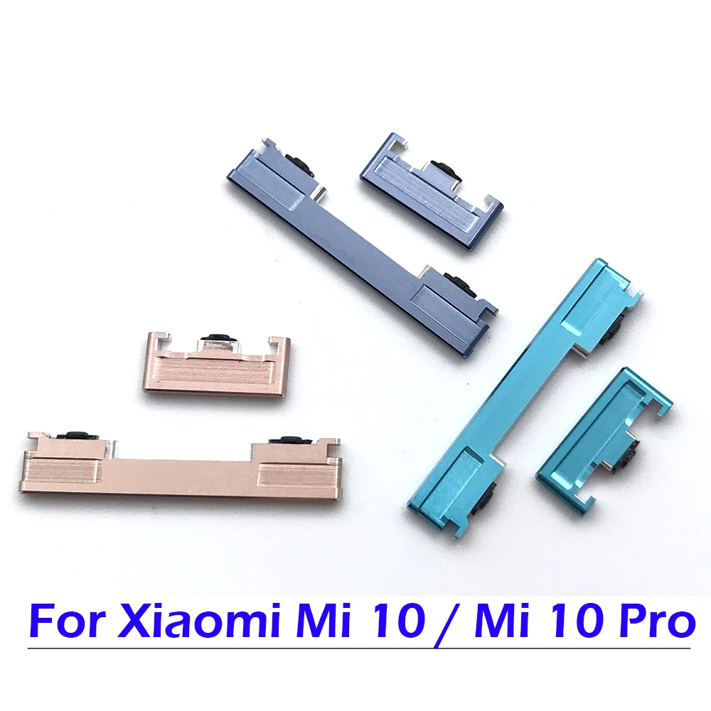 50Pcs，Power Button + Volume Side Button Parts For Xiaomi Mi 11T 10 11 Ultra 10T Lite 5G Mi Note 10 Pro Redmi 10A 10C Note 10S