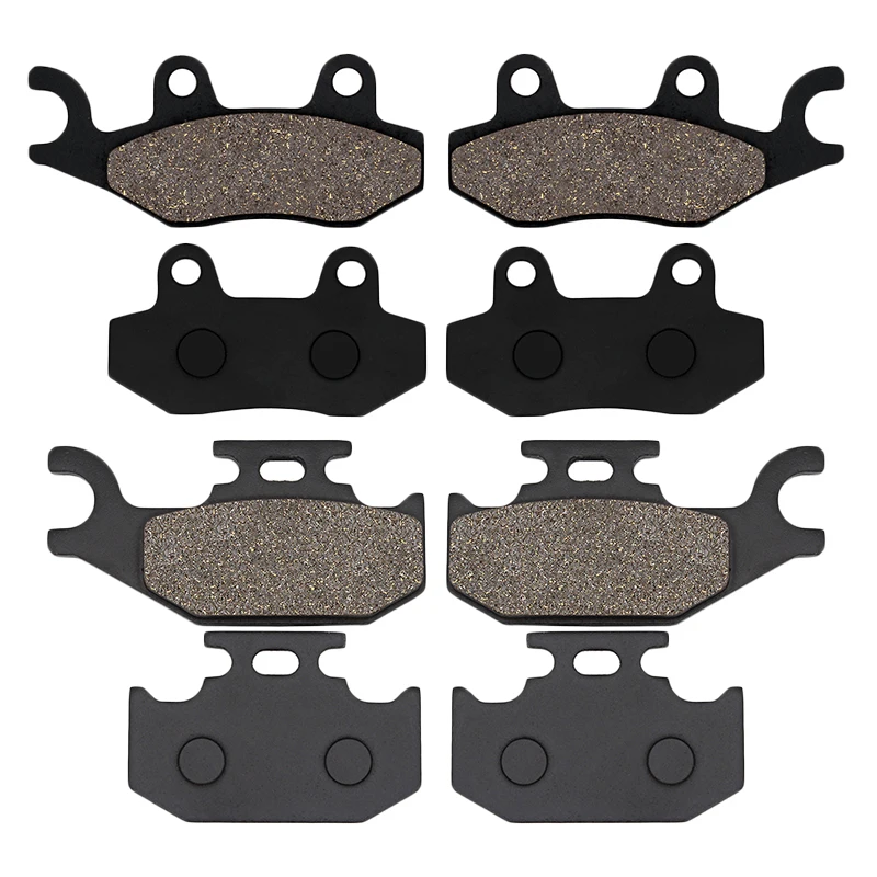 Cyleto Motorcycle Front and Rear Brake Pads for Can Am Maverick 1000R 2013 2014 2015 2016