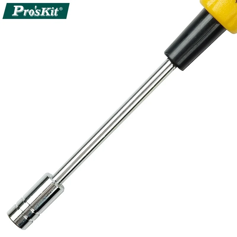 7Pcs Proskit 1PK-9402 Ultra-thin wall precision socket screwdriver two-color soft handle suitable for electronic computer repair