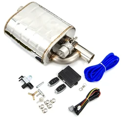 Universal Car Exhaust System Exhaust Muffler With Wireless Remote Controller Exhaust Pipe Kit 51 63 76 MM
