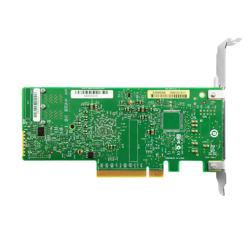 Broadcom HBA 9300-8I SAS3008 LSI00344 Two x4 SFF8643, PCIe3.0 x8 12Gb/s SAS/SATA Host Bus Adapter, New Retail with 3Yr Warranty