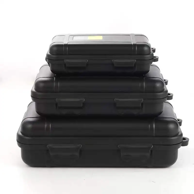 Waterproof Shockproof Sealed Toolbox Outdoor Safety Case Camping Supplies Storage Box Instrument Lockable Dry with Foam