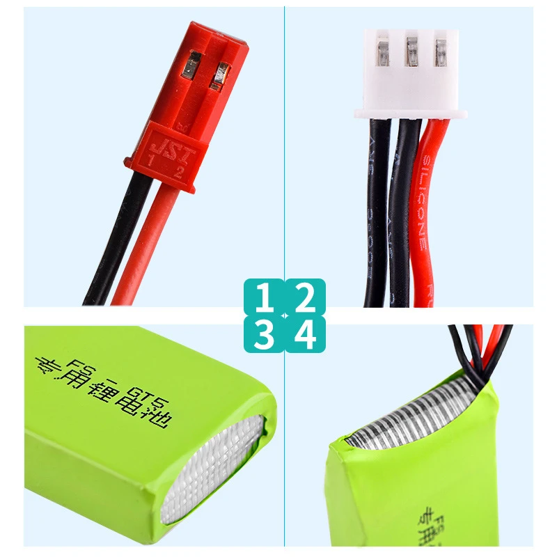 PYL Power 7,4 V 1500 mAh 2S RC Lipo Batterie Passend für Flysky FS-GT5 2,4G 6CH Sender für RC Auto Boot Fernbedienung Ersatzteile