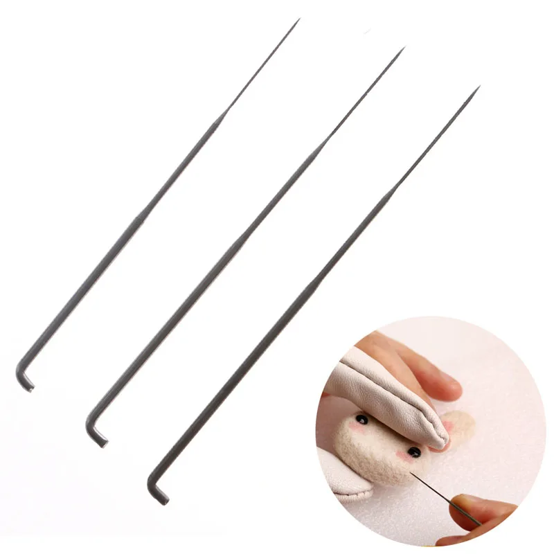 9PCS Felting Needles Holder Wooden Handle Wool Felting Tools Outfit Slim New HX6D