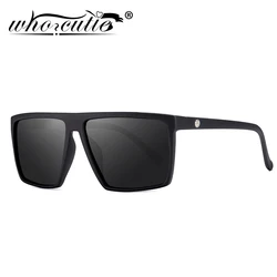 WHO CUTIE 2025 Oversized Square Sunglasses Men Brand Designer Thin Plastic Frame Resin Lens Male Black Sun Glasses Shades OM320